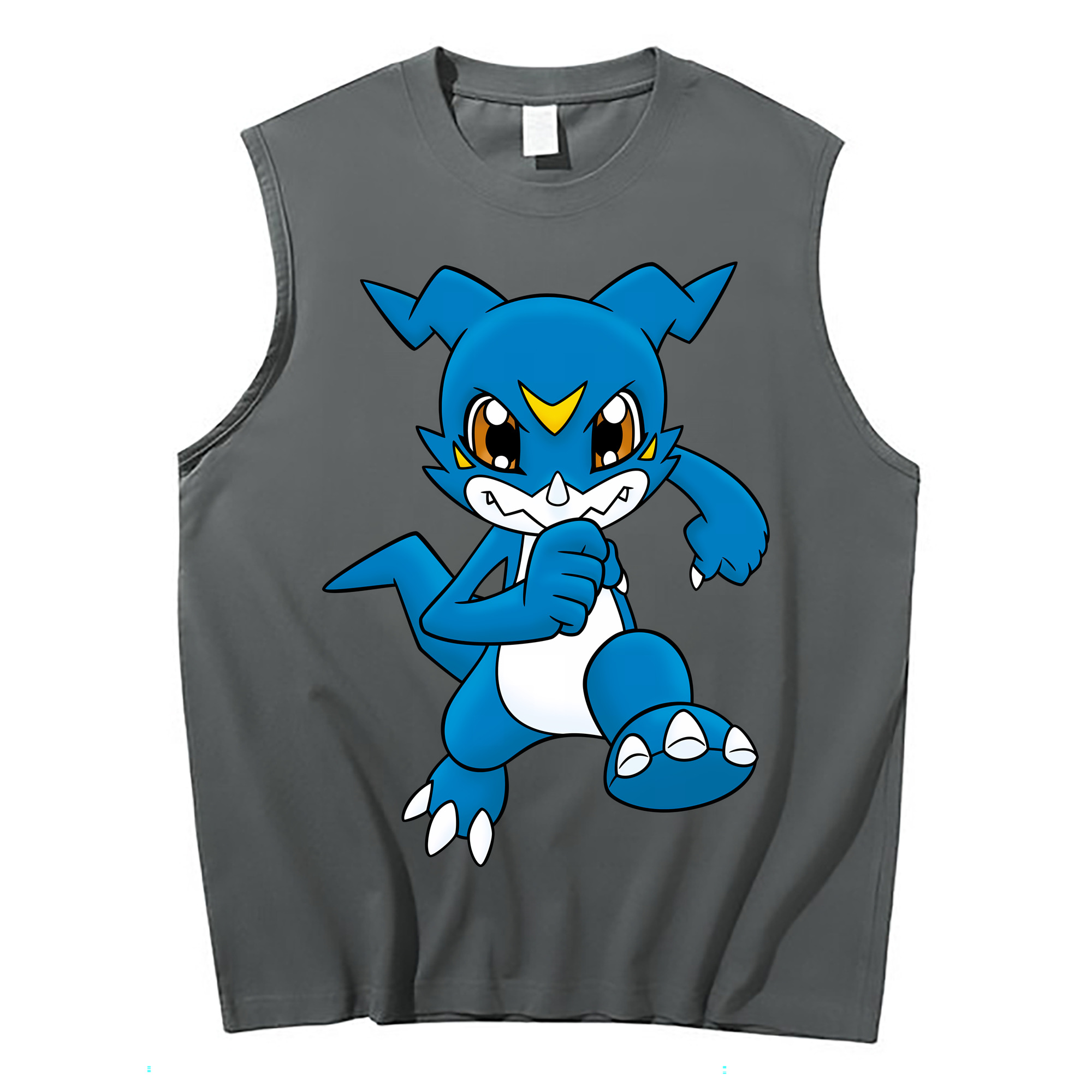 （画像用） Digimon デジタルモンスター/デジモン コットン100％タンクトップ（フロントプリント）